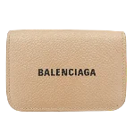 Beige Leather Balenciaga Wallet