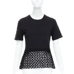 Black Cotton Giambattista Valli Top