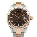 Brown Metal Rolex Watch