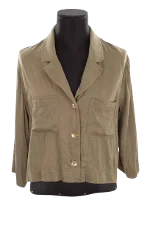 Brown Viscose Ganni Jacket