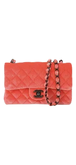 Orange Velvet Chanel Flap Bag
