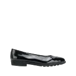 Black Leather Salvatore Ferragamo Flats