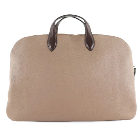 Beige Leather Hermès Briefcase