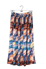 Multicolor Polyester Heimstone Skirt