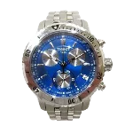 Blue Stainless Steel Tissot Watch