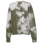 Green Fabric Off White Sweatshirt