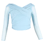 Blue Polyester Self Portrait Top