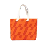 Orange Canvas Hermès Tote