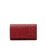 Red Canvas Fendi Key Holder