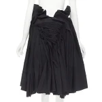 Black Polyester Junya Watanabe Skirt