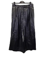 Black Leather Altuzarra Pants
