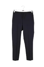 Blue Wool Sandro Pants