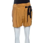 Yellow Silk Matthew Williamson Shorts