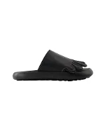 Black Leather Camper Sandals