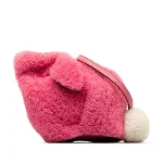 Pink Fur Loewe Crossbody Bag