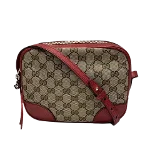 Brown Canvas Gucci Shoulder Bag