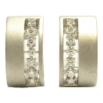 Gold White Gold Tasaki Earrings