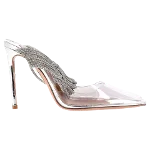 Silver Plastic Aquazzura Heels