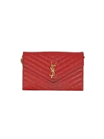 Red Leather Yves Saint Laurent Wallet