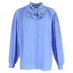 Blue Silk Gucci Shirt