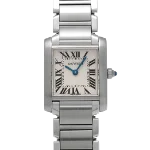 White Glass Cartier Watch