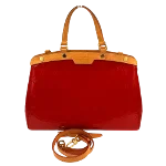 Red Leather Louis Vuitton Handbag