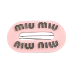 Pink Plastic Miu Miu Hair Accessory