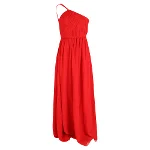 Red Silk Lanvin Dress