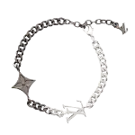 Silver Metal Louis Vuitton Bracelet