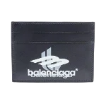 Black Leather Balenciaga Wallet