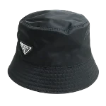 Black Canvas Prada Hat