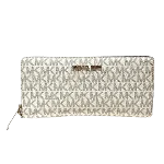 White Canvas Michael Kors Wallet