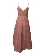 Pink Polyester Maje Dress