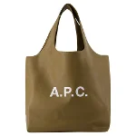 Green Leather A.P.C Tote