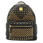 Black Leather MCM Backpack