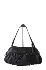 Black Leather Lancel Handbag