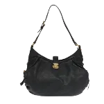 Black Leather Louis Vuitton Mahina