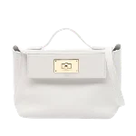 White Leather Hermès Handbag