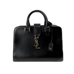 Black Leather Yves Saint Laurent Handbag