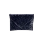 Black Leather Yves Saint Laurent Clutch