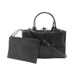 Black Leather Bottega Veneta Tote