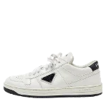 White Leather Prada Sneakers