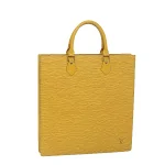 Yellow Leather Louis Vuitton Sac Plat